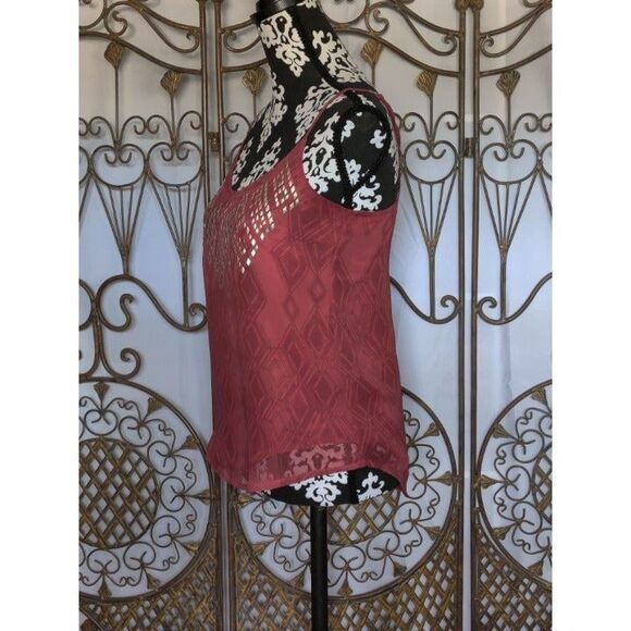 Mudd Burgundy Spaghetti‎ Strap Top Size Small - Picture 3 of 5